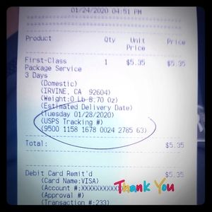 Shipping proof for trade 🥰 @Rochelf